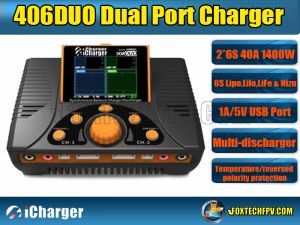 iCharger 406 DUO 1400W 40A 6S Dual Port Charger