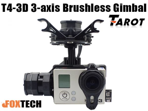 TL3T02 Tarot T-3D IV Metal 3-Axis HERO4 SESSION Gimbal For GOPRO Multicoptor 